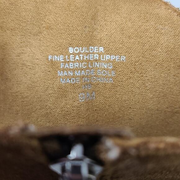 Charles By David Charles Boulder Fringe Mid Boots Women's Size 9 - Picture 8 of 8